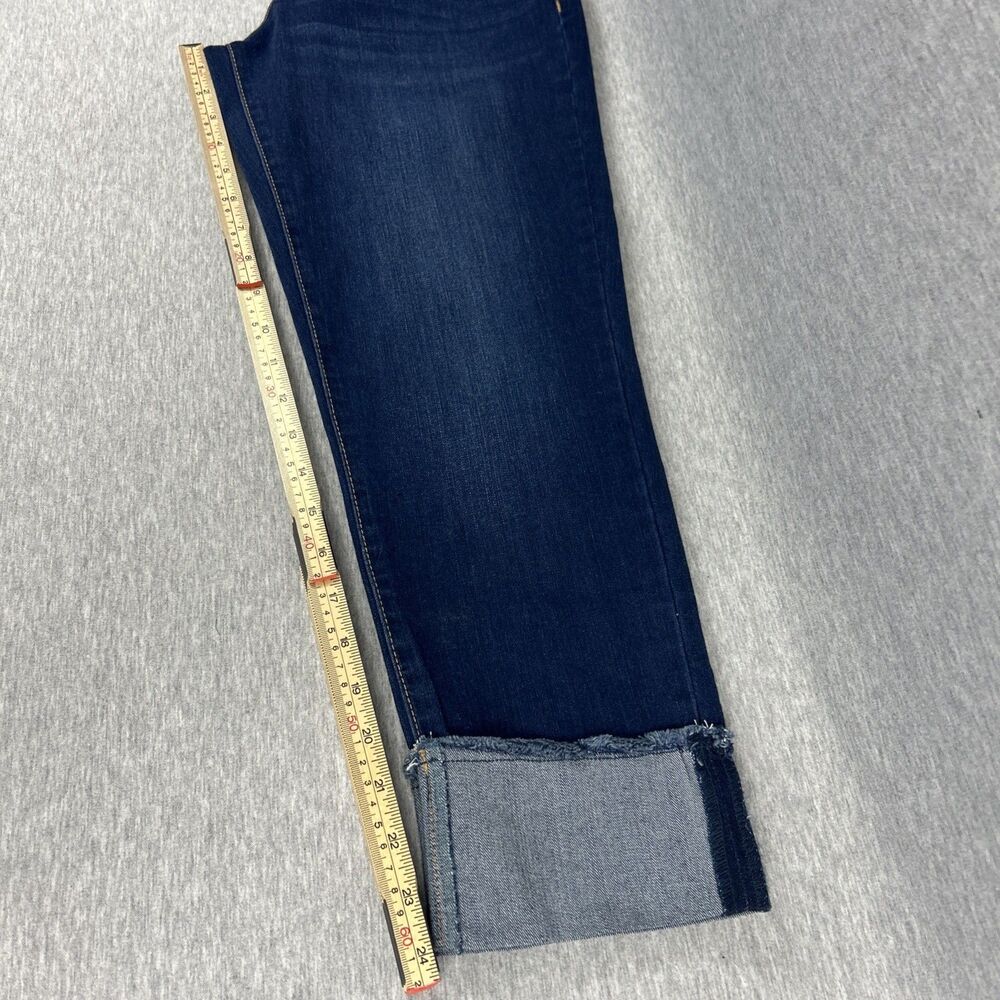 INC International Concepts Core Denim Pull On Straight High Rise MD Indigo 4/27 - Picture 7 of 11
